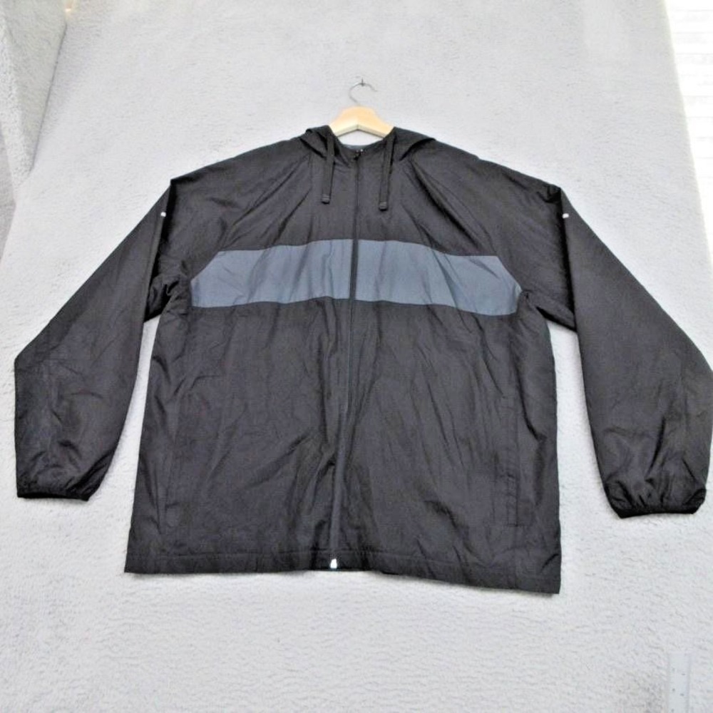 Starter Windbreaker Jacket Mens XL Black Gorpcore Streetwear Athleisure Active